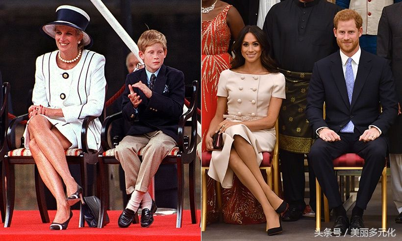 梅根的“二郎腿”坐姿有问题吗?一起看看她和戴安娜王妃的造型