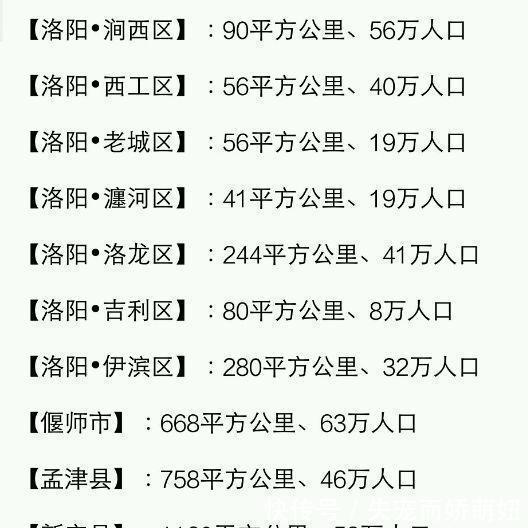  [县市]河南各县市面积、人口一览河南的人口第一大县（市）