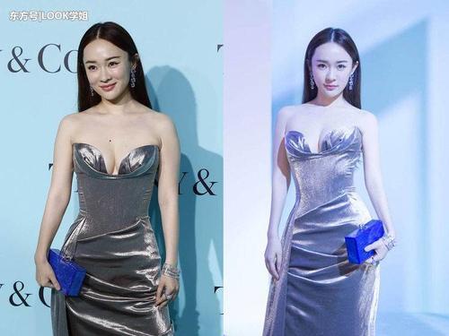 霍思燕为了美真敢穿,抹胸裙明艳动人,网友:裙子有点小了