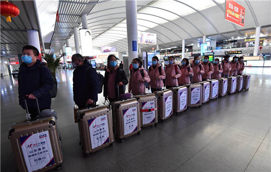  「勇士」勇士出征！山东首支援助湖北非公立医疗机构医疗队出发