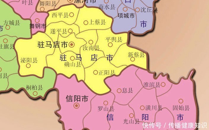 划分为17个地区的河南省