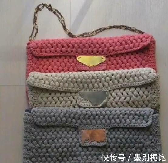 『手工』一点不比名牌包包差!多款手工编织的毛线包包,太时尚了