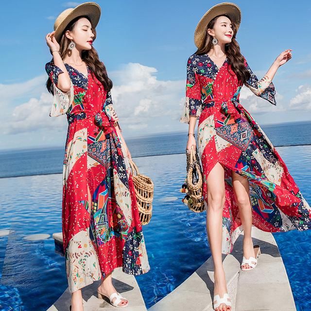 太美！忍不住推荐几款沙滩裙，比比基尼性感，比透视装撩人，贼6