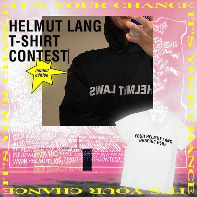  [设计师]反正都是在家呆着，不如试试为HELMUT LANG设计T恤？