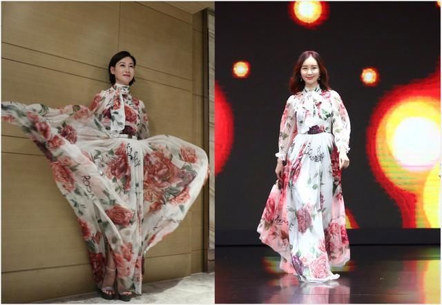 惠英红穿上舒畅的花朵裙，相差27岁却不输，影后气场真不是盖的