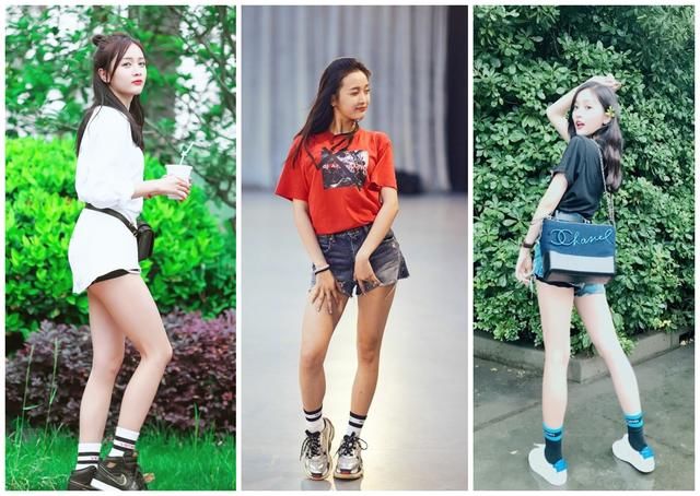 吴宣仪不是“腿精”是“袜子精”，40几块一样能穿出1600的感觉
