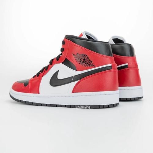  「融合」两大OG配色融合！这双黑红Air Jordan 1 Mid看来很抢手