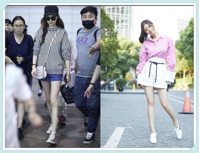 当110斤蒋欣与86斤唐嫣同穿短裤,网友:吓得我赶紧去办张健身卡