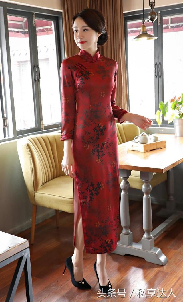 香云纱双层旗袍裙，秋季就选她，保管让你穿出不一样的气质