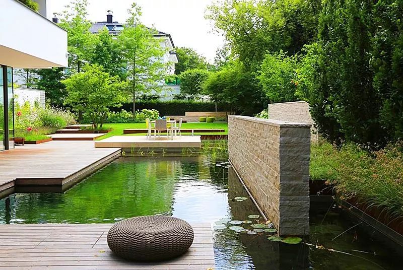 精选 | 32个别墅花园养鱼池设计方案