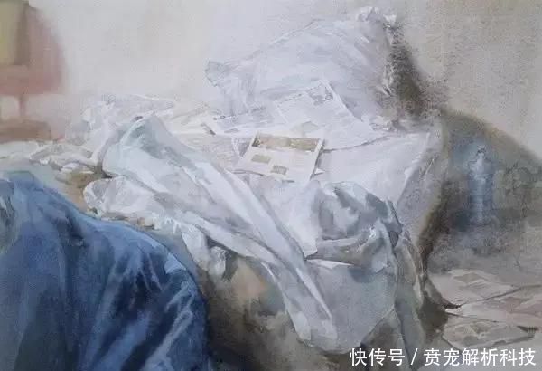  『画家』法国画家的灰调水彩画,太有质感啦