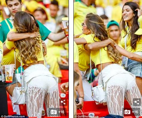 德国门将失落离场,维秘辣模女友透视装微笑臀上阵竟为劲敌加油