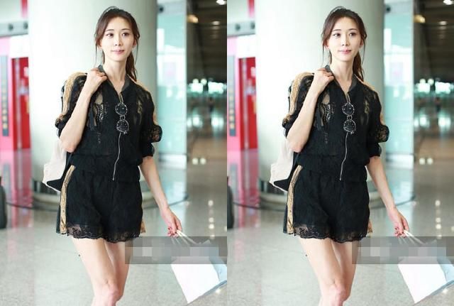 当44岁林志玲穿上短裤，网友：终于见识了粉嫩膝盖，娶到她有福了