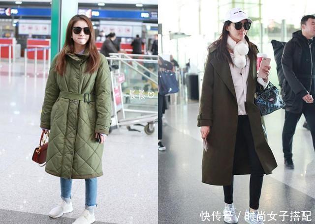 没大长腿就别学关晓彤穿军大衣了，张雪迎简直穿成了“尴尬”本人