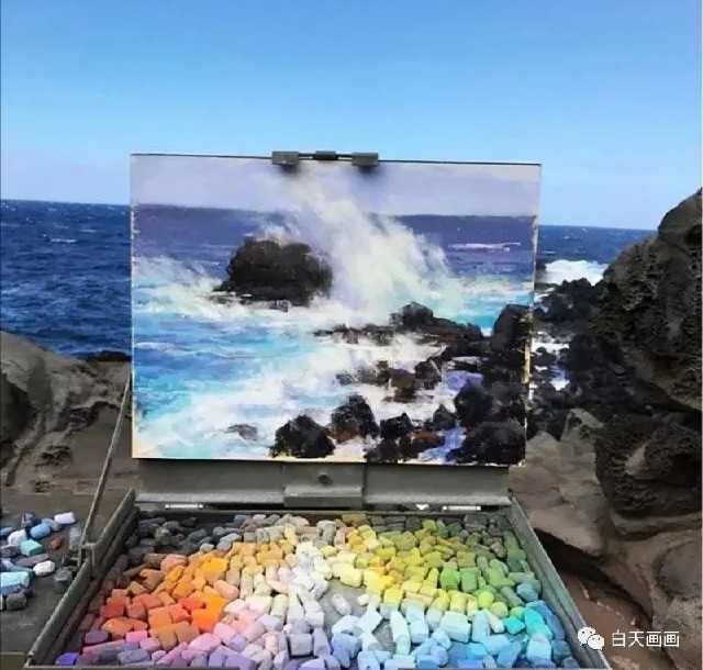 白天画画，画家笔下的无缝衔接，场景还原毫无违和感