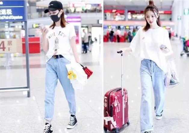 徐璐亮相，打扮小清新，网友:高级的漫画腿，活该你得瑟