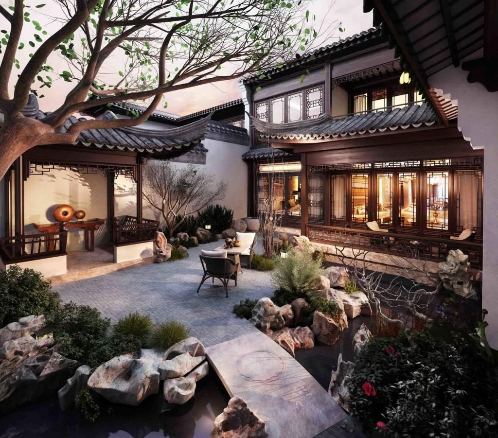  【设计】12个中式“花园庭院”设计，种草养花，逗鱼赏月，雅趣！