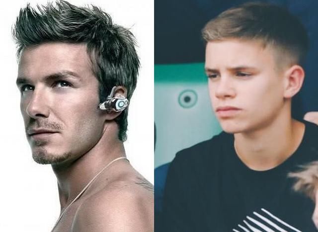 小贝家二公子晒腹肌，身材长相遗传贝嫂，网友:比小贝年轻时都帅