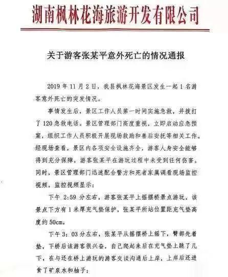 男子玩网红“摇摆桥”死亡