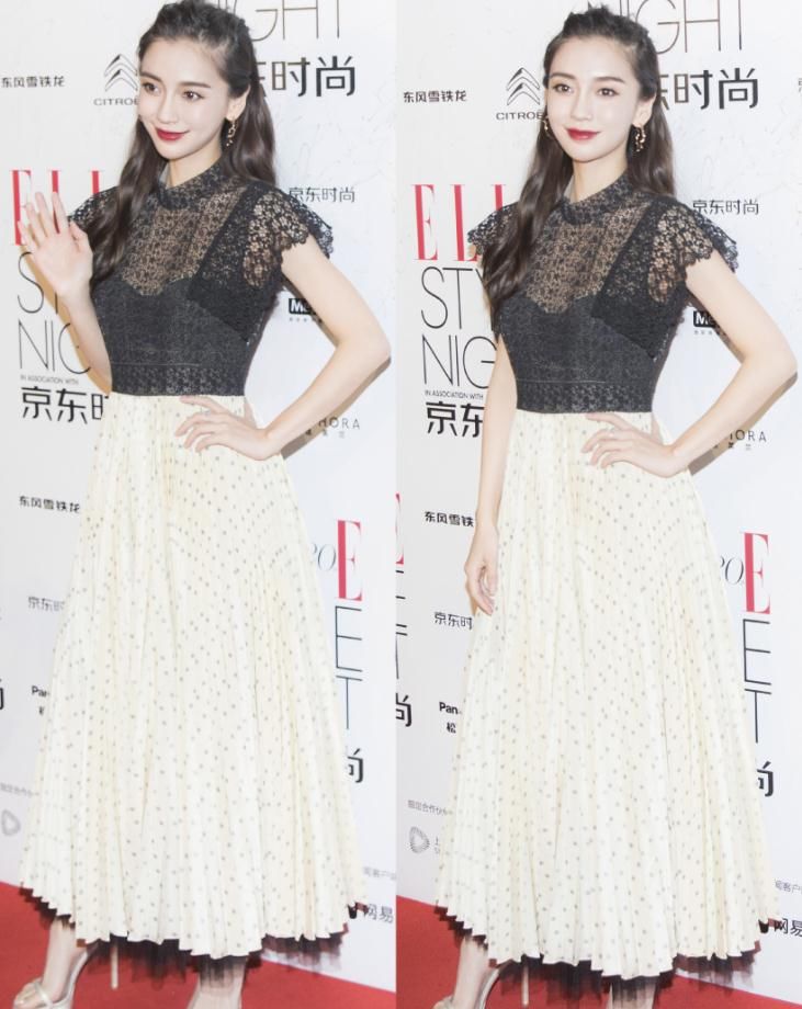 裙子都三七分了，但杨颖还是暴露了只有160的身高