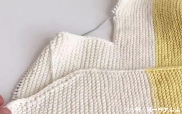  毛衣：简单款儿童马甲毛衣，全部下针编织，好织也好穿