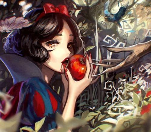 当迪士尼公主变为艳丽的画风时,这样的贝儿公主才是我们想要的!