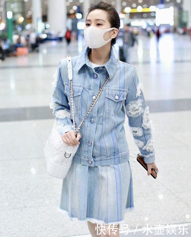 乔欣为显腿长太拼了吧，拼接短裤玩时尚，撞衫刘诗诗却输惨了！