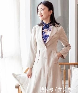  旗袍装：旗袍＋风衣＝秋天最优雅搭配，时髦又高级，再穿十年都不过时！
