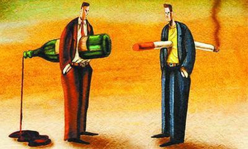 健康一问:喝酒和吸烟那个对身体的伤害更大?看