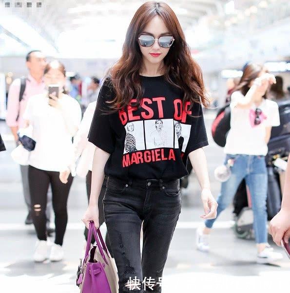 厉害了唐嫣!居然把牛仔裤穿得如此迷人!网友这才是真正的美腿