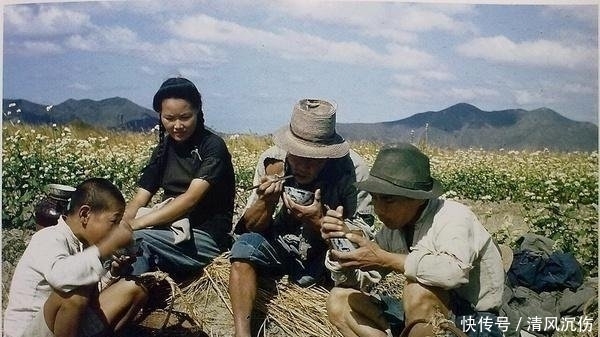  #中国#美国飞虎队镜头下1945年的中国农村