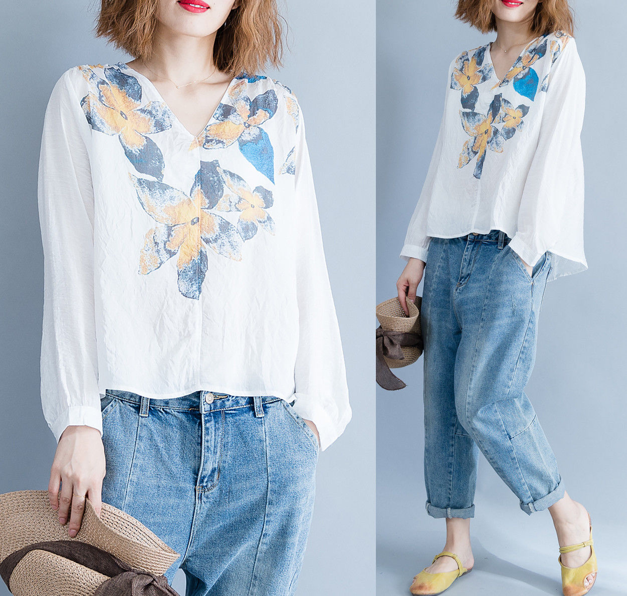 假如我才30几，旗袍白送我也不穿，瞧小衫+开衫，美的令我羡慕