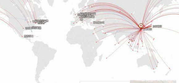 我国主要城市国际直飞航线排名：谁才是真正的国际航空港
