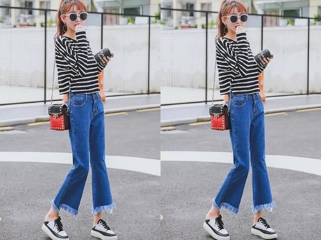 今年最流行的喇叭裤,选这4条穿上身,又美又显腿长!
