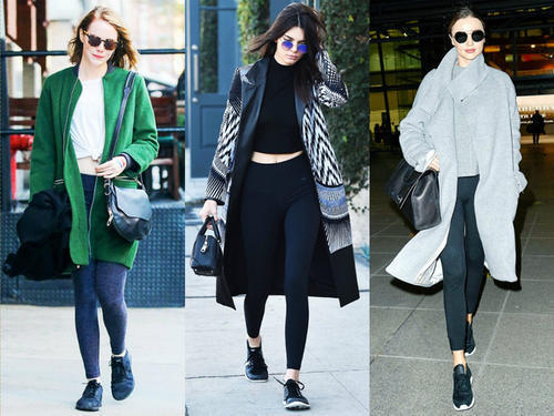 自然不做作，她们都这样穿运动Leggings