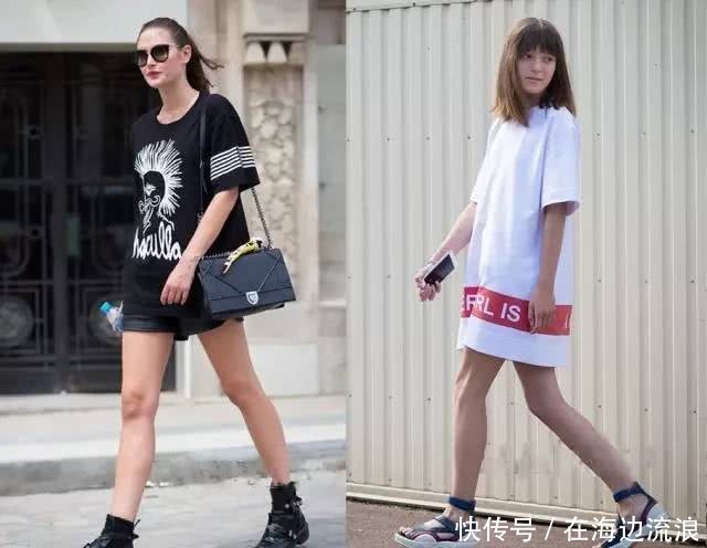  宽松■这样穿，教你把 ‘腰线’ 显出了！
