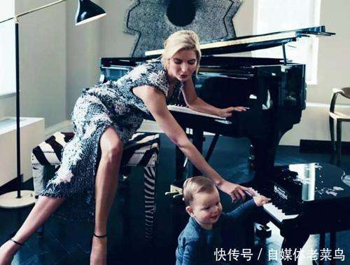 37岁的伊万卡: 职业装配丝袜, 最后一张坐在钢琴前姿势很霸气!