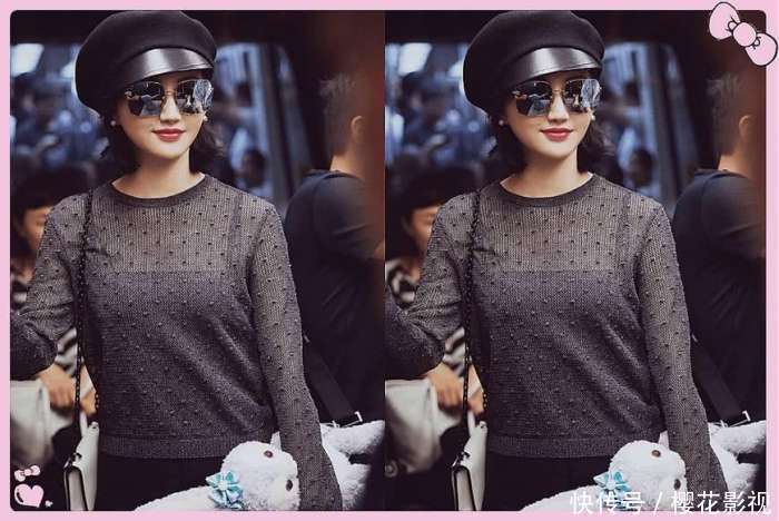 景甜巴黎时装周穿镂空裙装, 网友: 她穿就对了, 别人穿就成渔网了