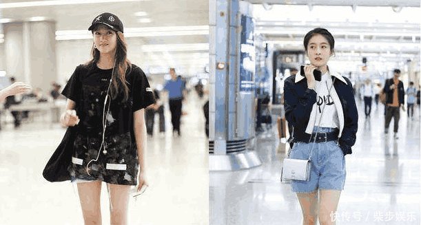当张雪迎与关晓彤同穿短裤现机场, 交没交过男朋友一眼便知