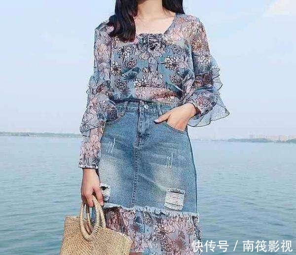  『印花单品』“印花”遇到“牛仔”后不难驾驭，时髦精首选，减龄又吸睛