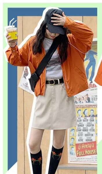  #时髦#薄外套+裙子,百搭时髦好穿