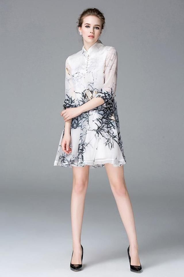 不同面料风格在旗袍上的呈现