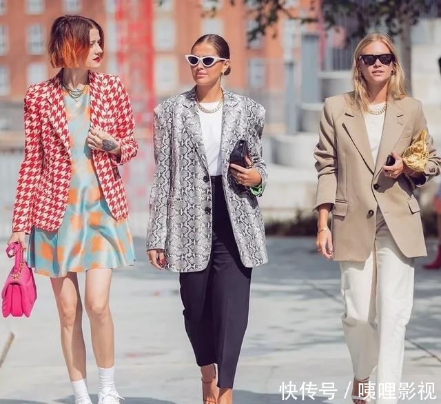  得来：攻气十足的小仙女们,当然得来件oversize的西服!