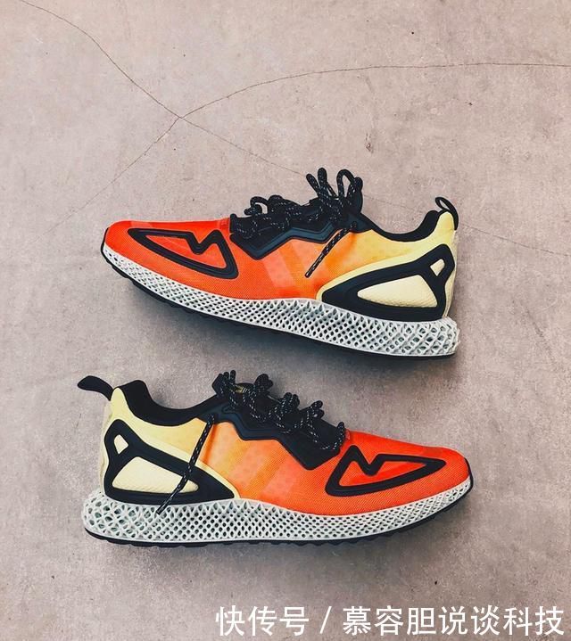 『日落』第一款「日落」配色的 adidas 4D 跑鞋!很有动感效果