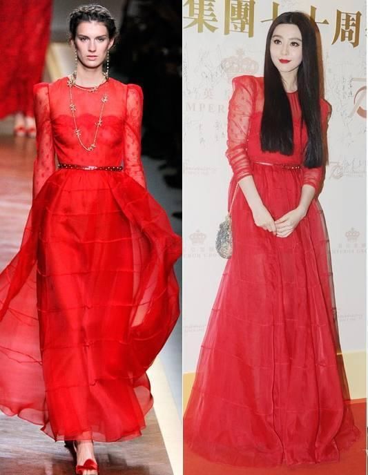 女星与模特撞衫，迪丽热巴完胜!