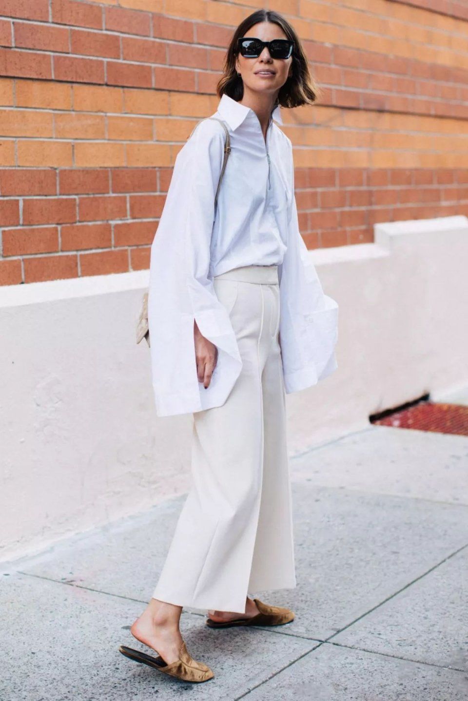  平底鞋+高腰裤穿得好，真没高跟鞋什么事了!