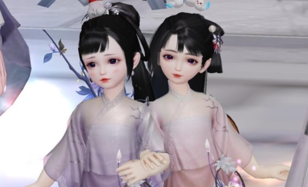  美女@一梦江湖捏脸系统超强，美女照片一键导入，圆润脸型的妹子很尴尬