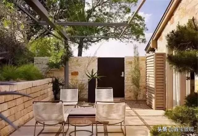 {庭院景观设计}民宿庭院设计 ，质朴自然田园风。