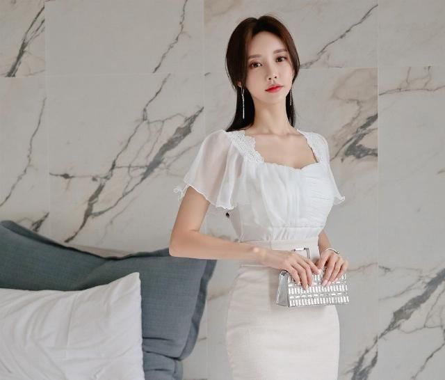  「透纱」孙允珠-清纯花蕾优雅透纱鱼尾裙鉴赏