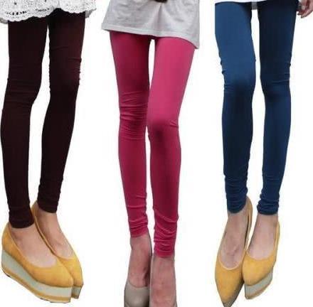 穿打底裤的女生这样直接出门，尤其第3个，显得俗气又丑陋！